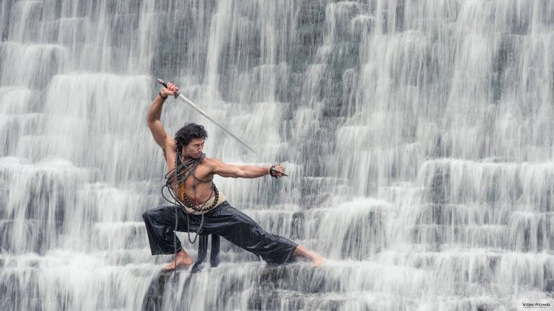 Michael demski warrior waterfall von wong